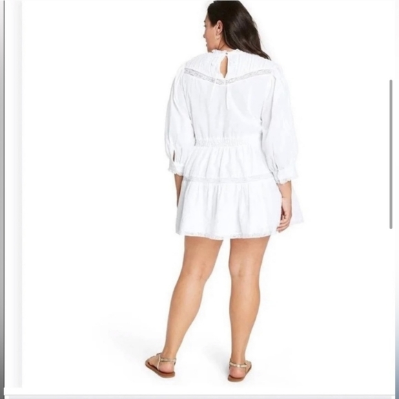 LoveShackFancy White Long Sleeve Dress - Picture 9 of 15